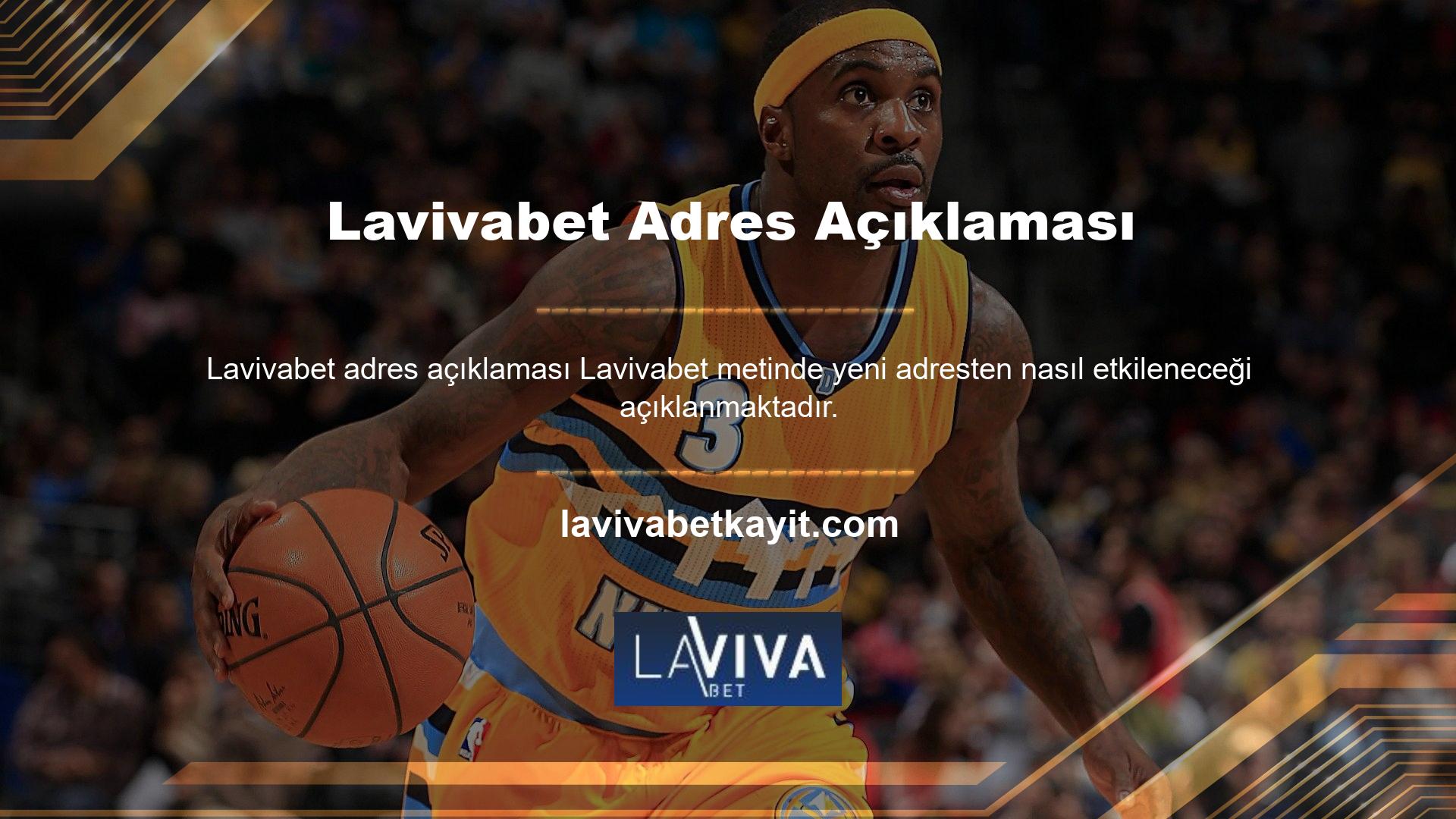Lavivabet mevcut bağlantısı açılamazsa, Lavivabet bahis sitesi, giriş sitesi mevcut URL'ye erişemezse veya giriş adresi yanlışsa, bahis sitesinin giriş adresinin değiştirildiği anlamına gelir